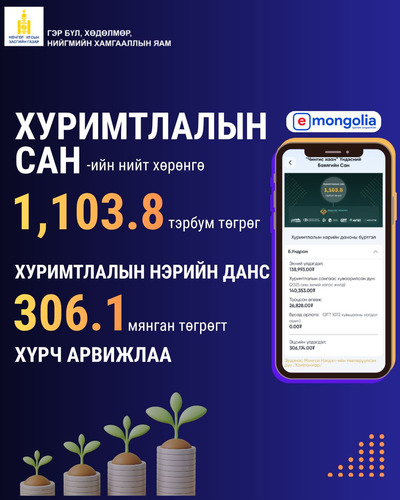 Иргэн бүрийн хуримтлалын нэрийн данс арвижлаа